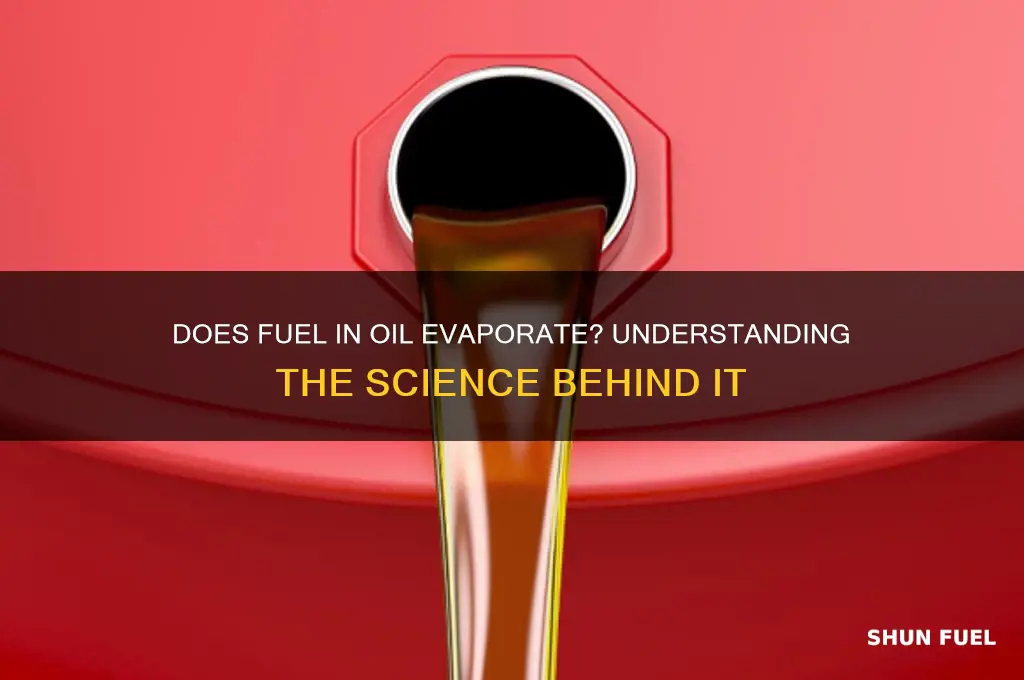 does fuel in oil evaporate