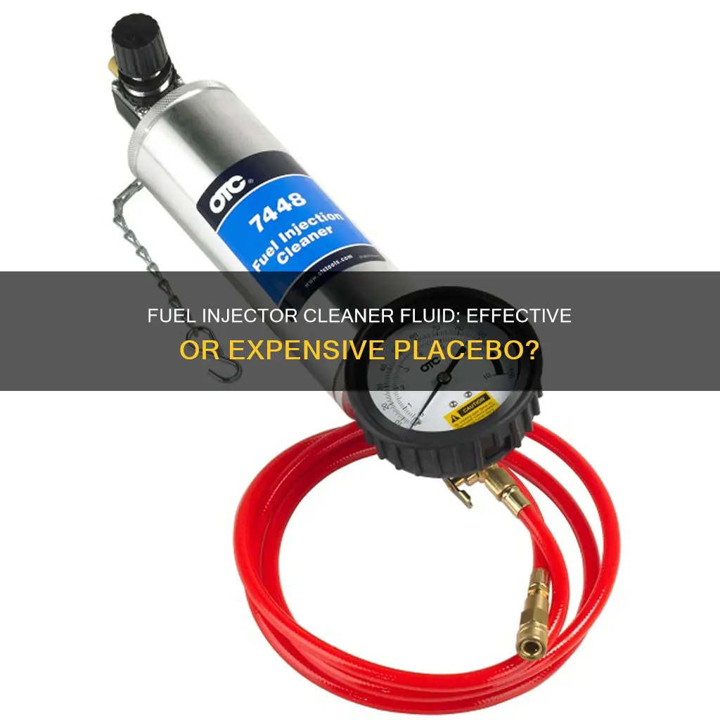 does fuel injector cleaner fluid work