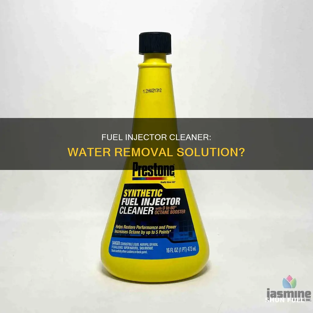 does fuel injector cleaner remove water