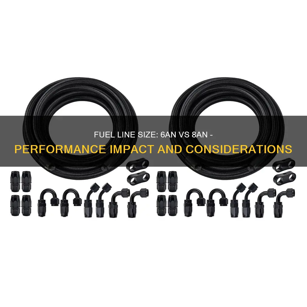 does fuel line size matter 6an vs 8an