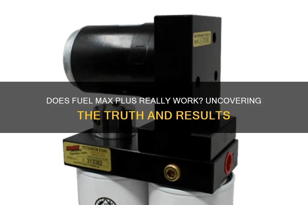 does fuel max plus work