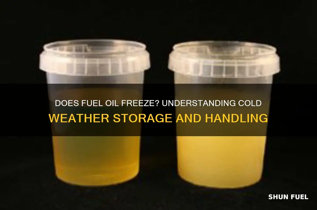 does fuel oil freeze