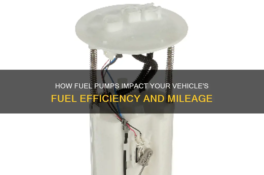 does fuel pump affect fuel consumption