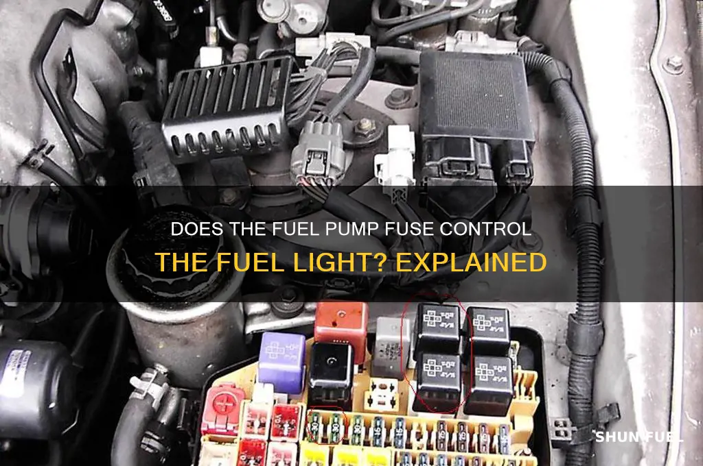 does fuel pump fuse control fuel light