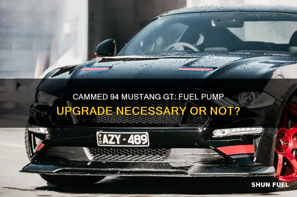 does fuel pump need upgrade for cammed 94 mustang gt