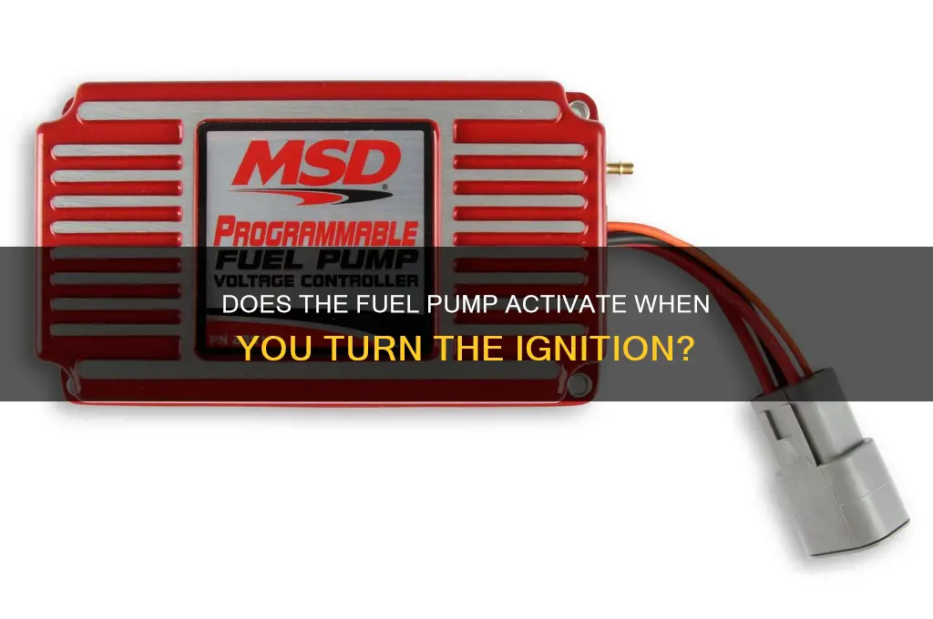 does fuel pump turn on with ignition
