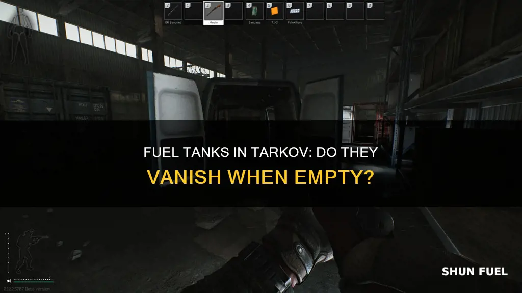 does fuel tank disappear when empty tarkov