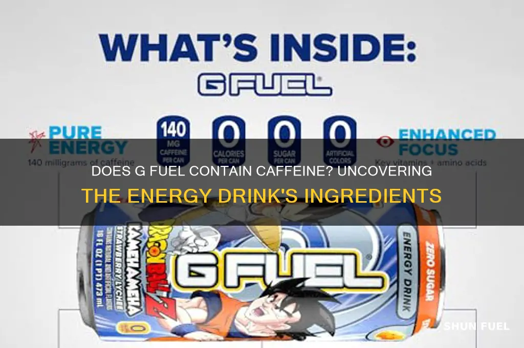 does g fuel have caffeine