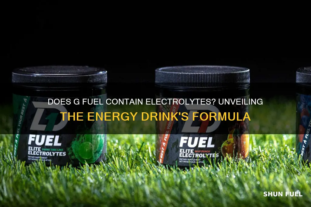 does g fuel have electrolytes