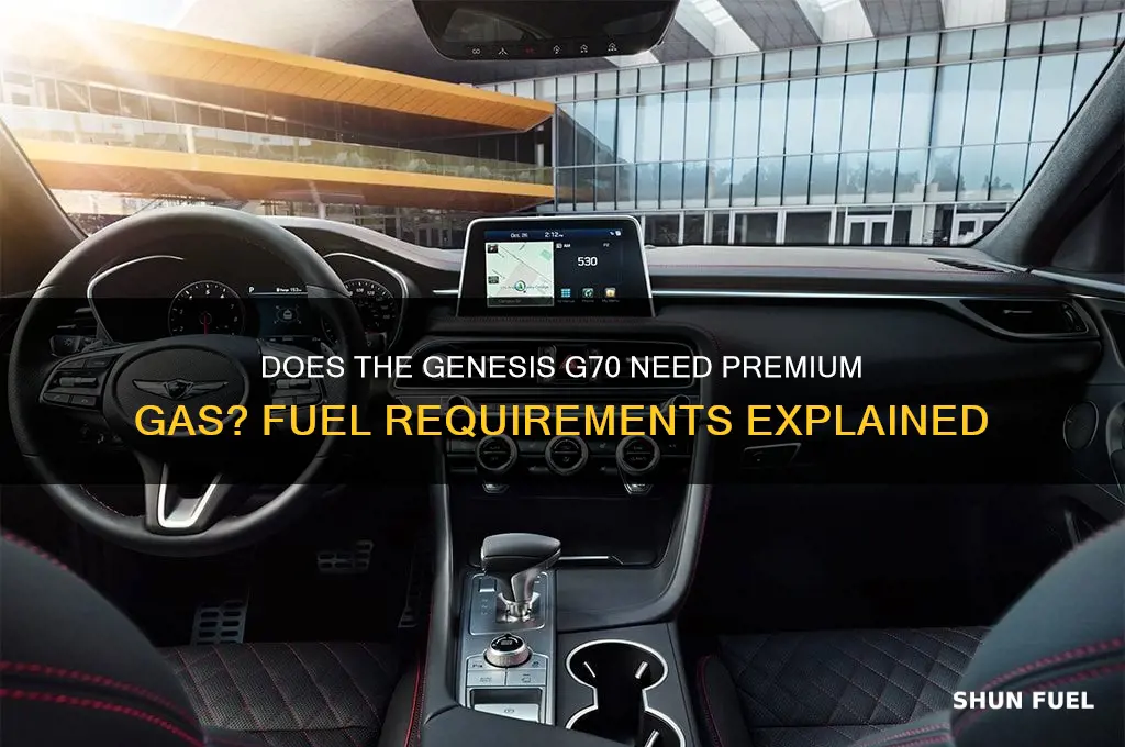 does g70 require premium fuel