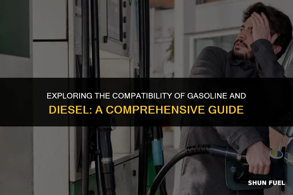 does gasoline and diesel mix