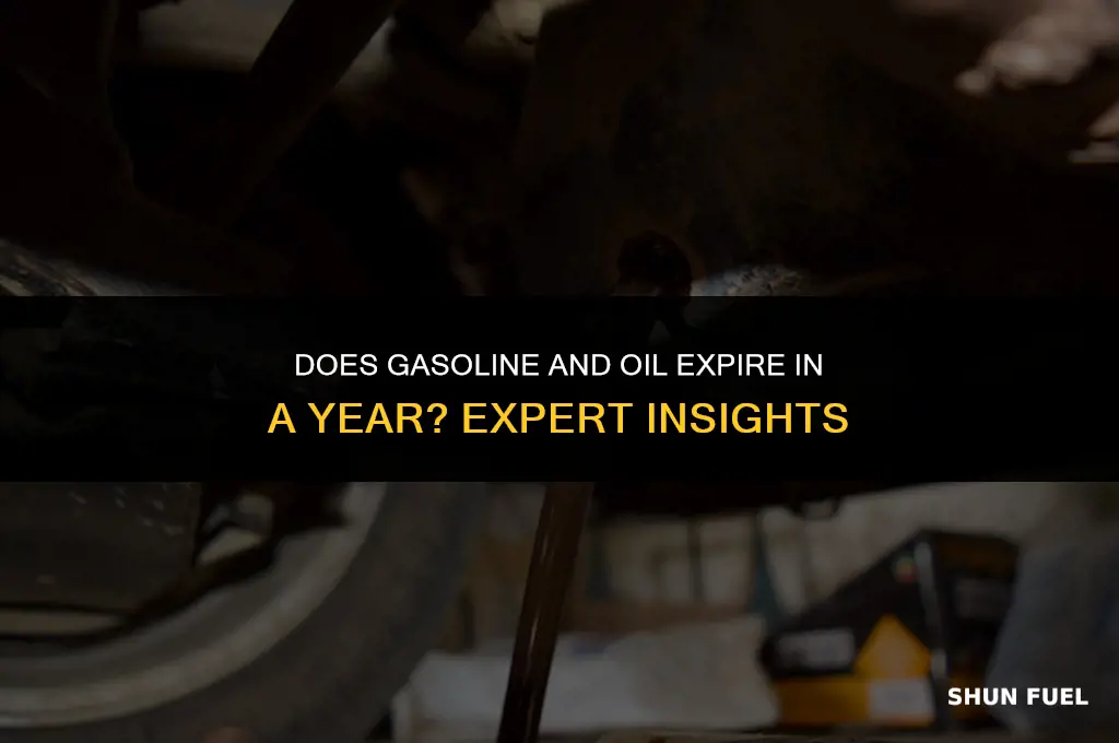 does gasoline and oil go bad in a year