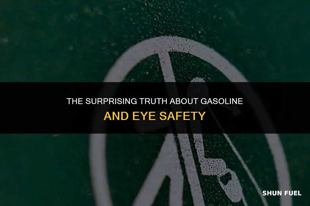does gasoline burn eyes