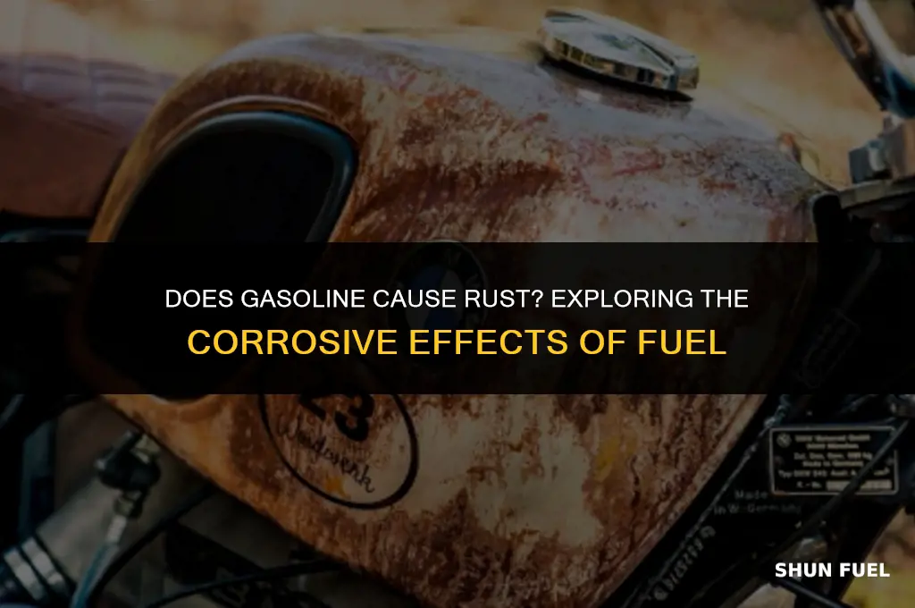 does gasoline cause rust
