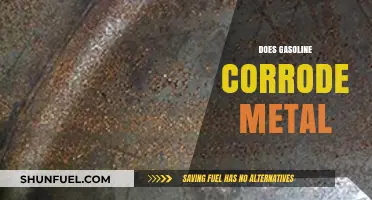 Exploring the Effects of Gasoline on Metal Surfaces