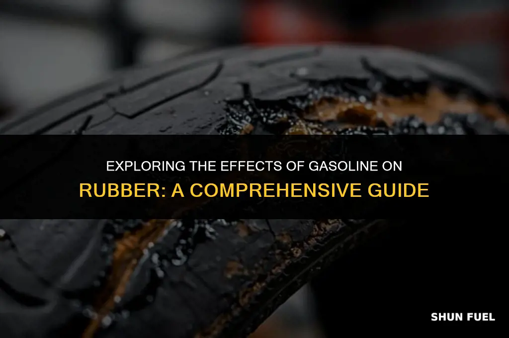 does gasoline damage rubber
