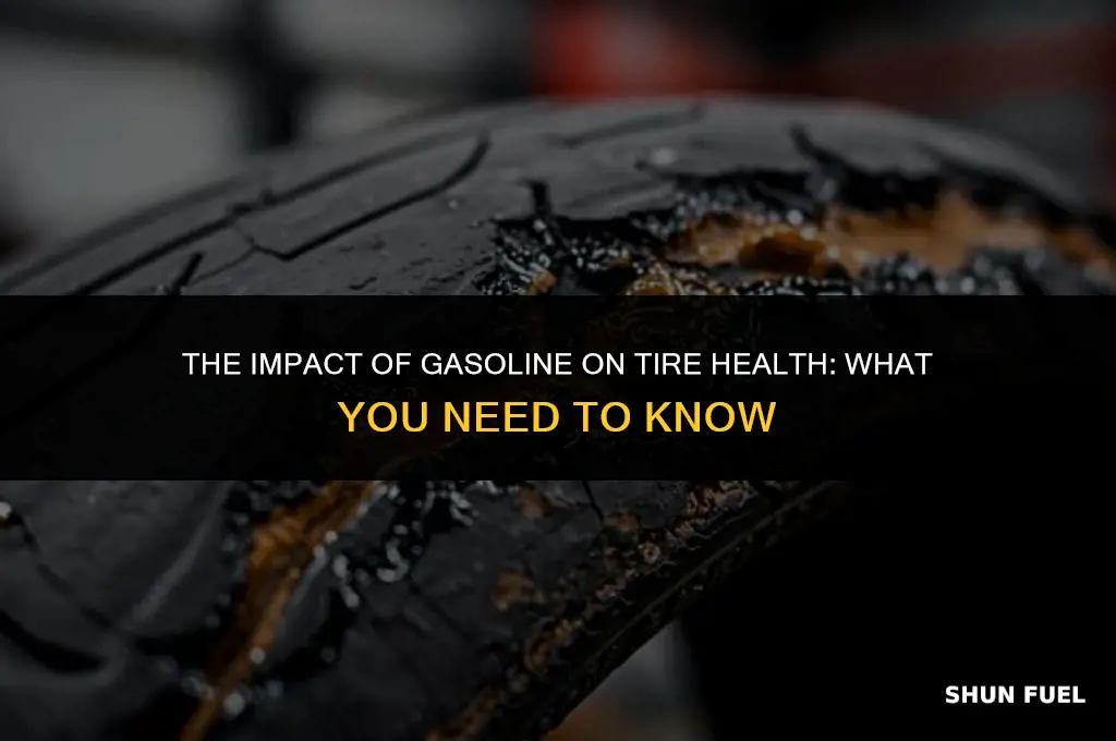 does gasoline damage tires