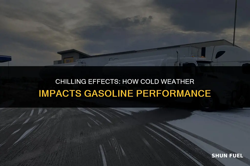does gasoline decrease in cold