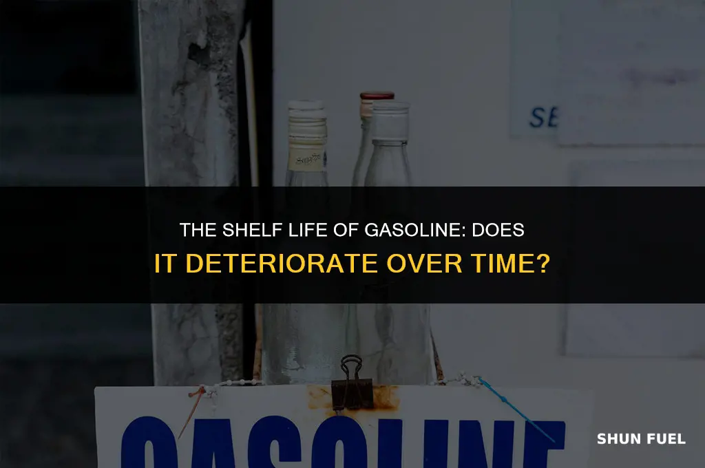 does gasoline deteriorate over time