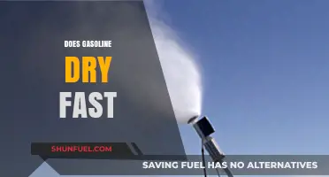 Quick Evaporation: Understanding Gasoline's Drying Time