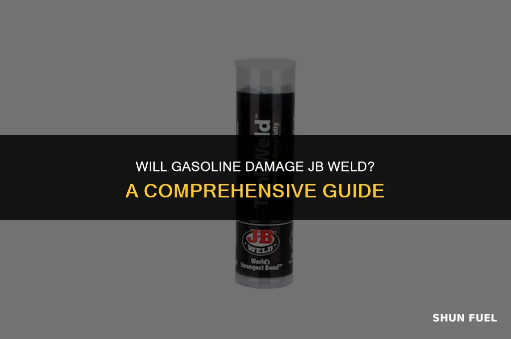 does gasoline eat jb weld