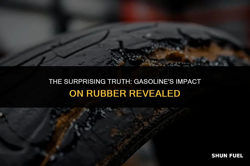 does gasoline eat rubber