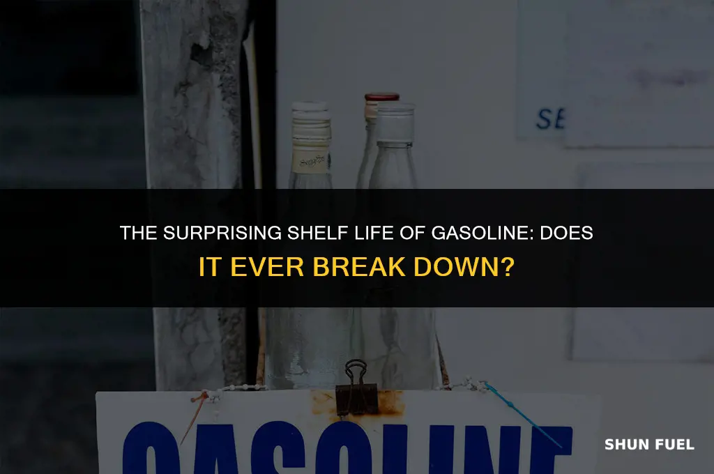 does gasoline ever break down into harmless chemicals