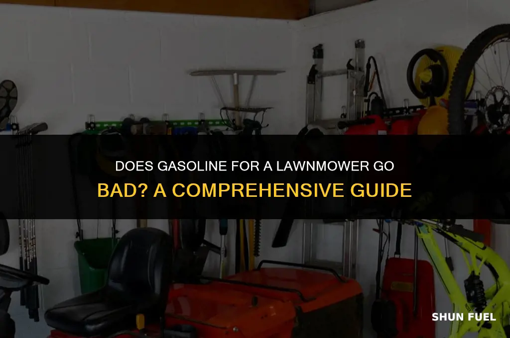 does gasoline for a lawnmower go bad