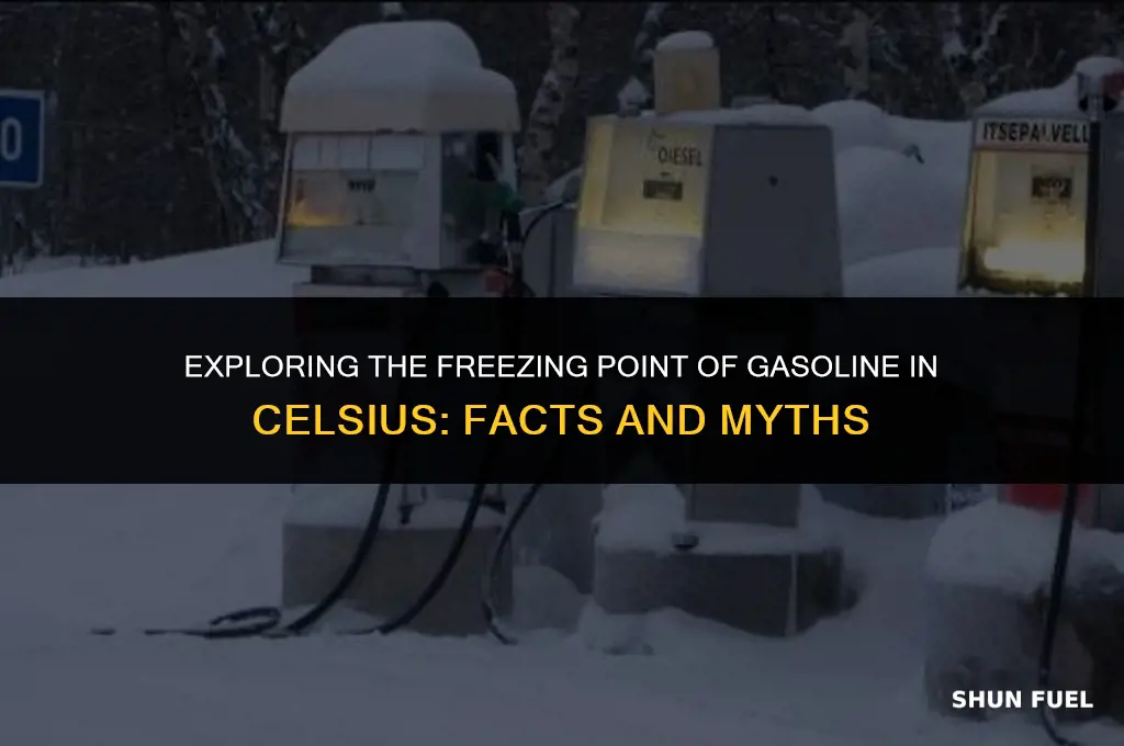 does gasoline freeze in celsius