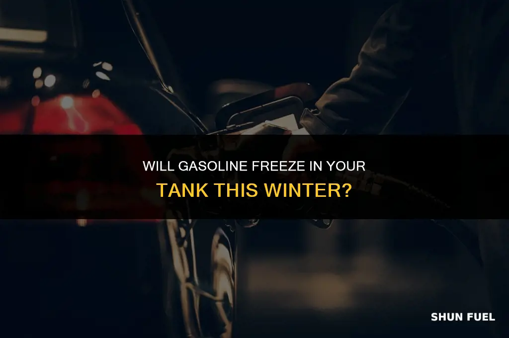does gasoline freeze in cold weather