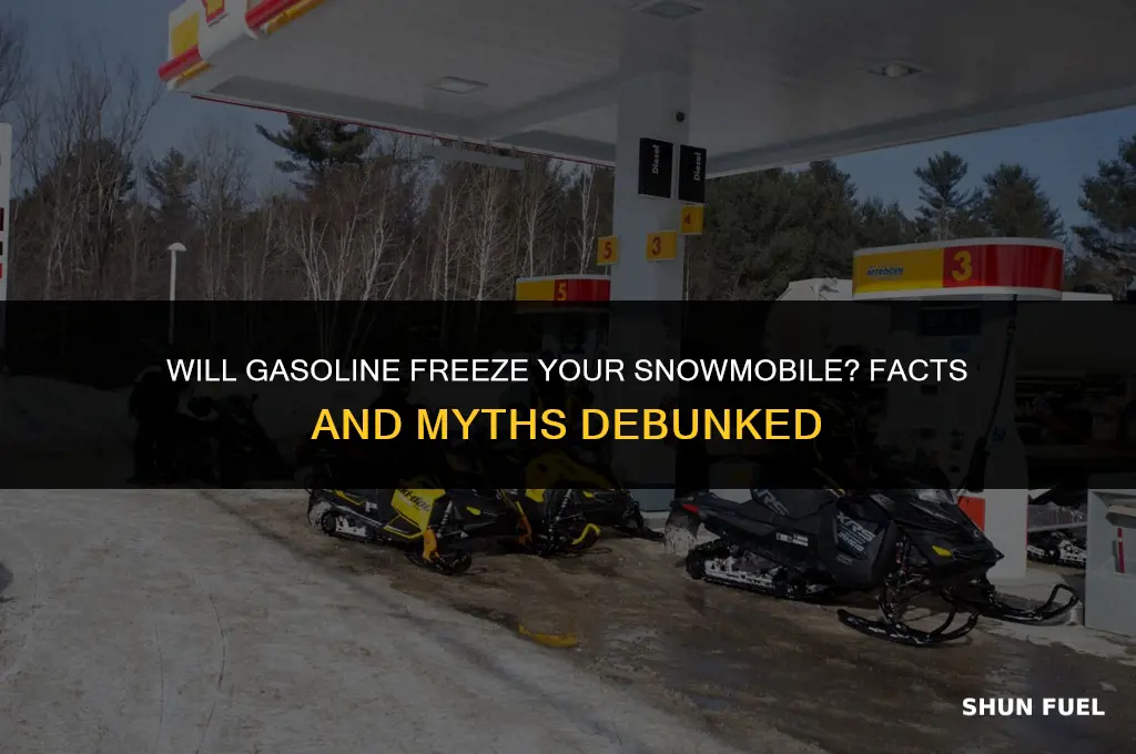 does gasoline freeze snowmobiles