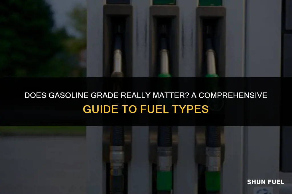 does gasoline grade matter
