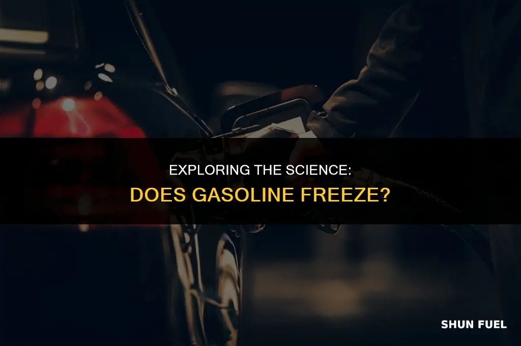 does gasoline have a freezing point