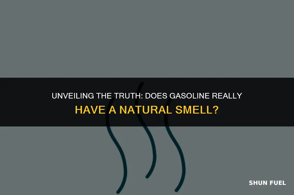 does gasoline have a natural smell