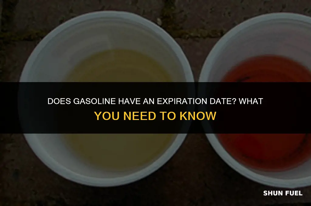 does gasoline have an expiration date