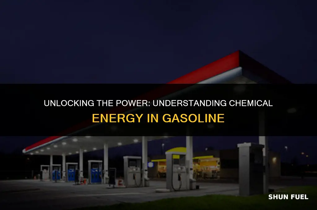 does gasoline have chemical energy