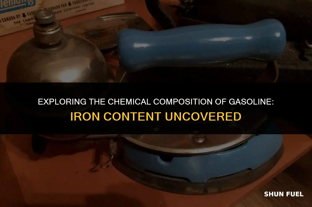 does gasoline have iron