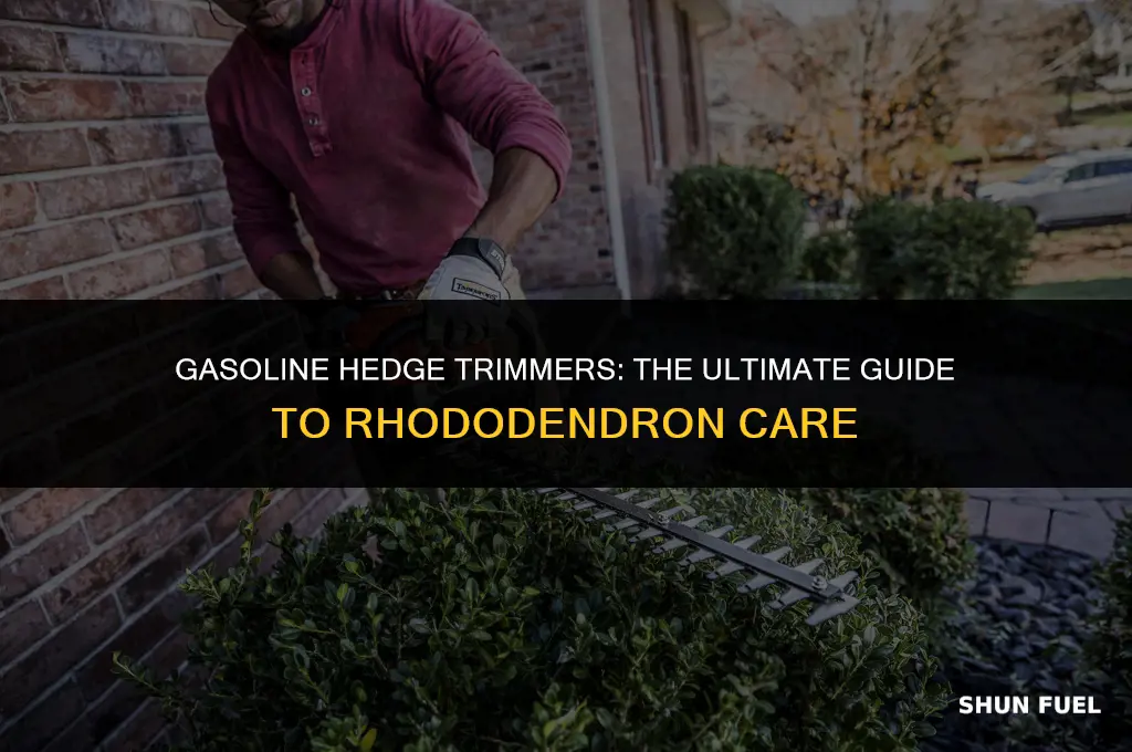 does gasoline hedge trimmers rhododendrons