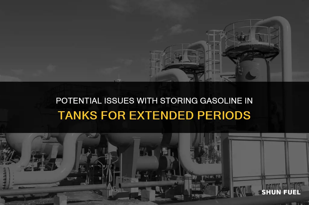 does gasoline in tank cause problems if left too long