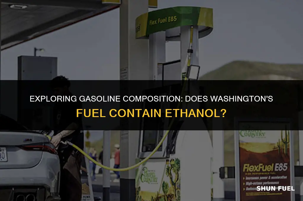 does gasoline in washington have ehtnaol