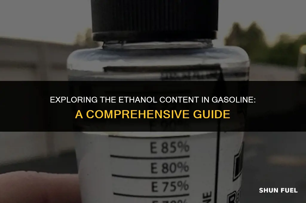 does gasoline include ethanol