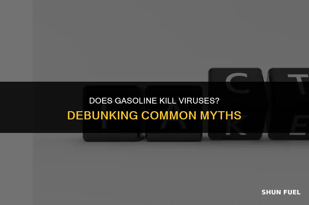 does gasoline kill virus