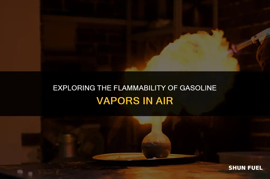 does gasoline light in the air