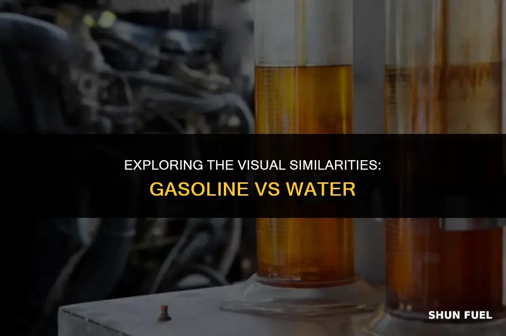 does gasoline look like water