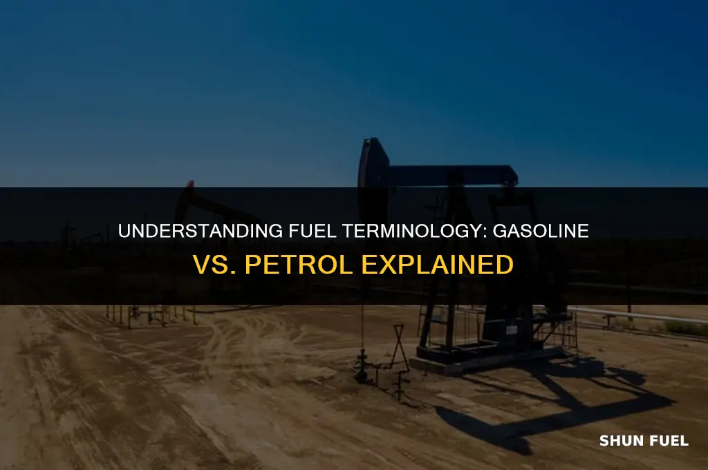 does gasoline mean petrol