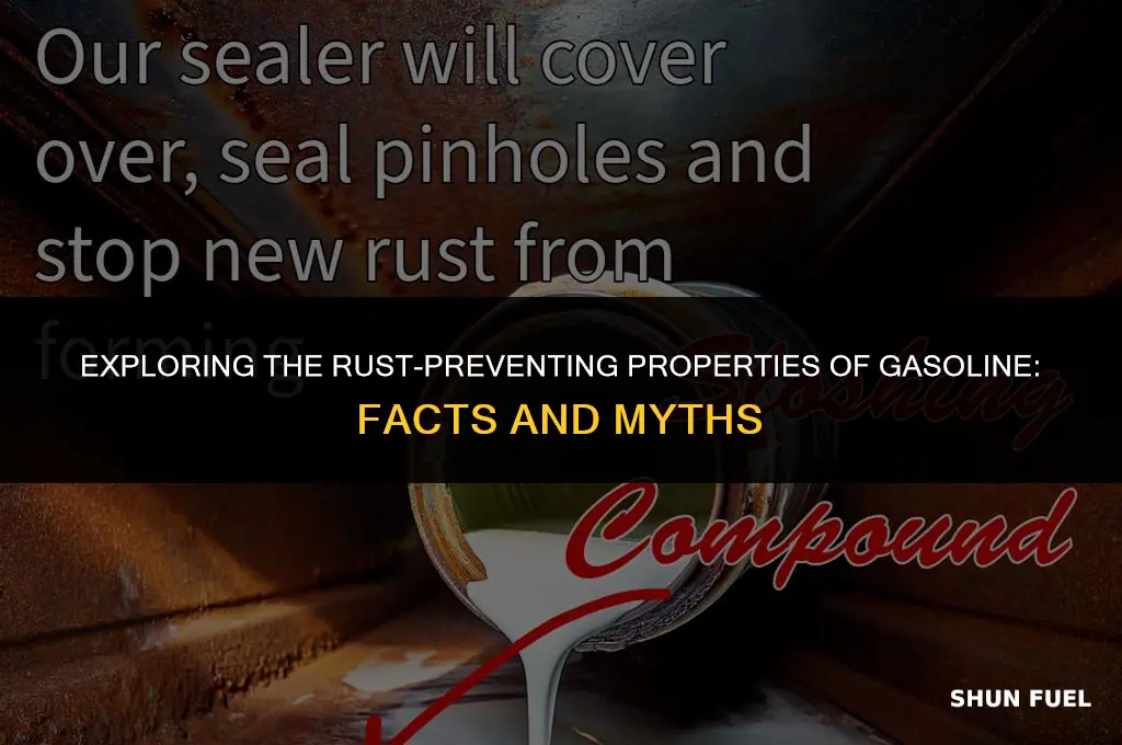 does gasoline prenent rust