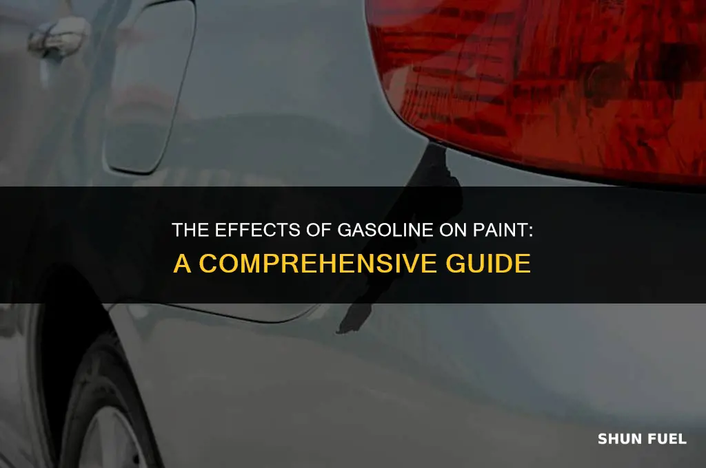 does gasoline ruin paint