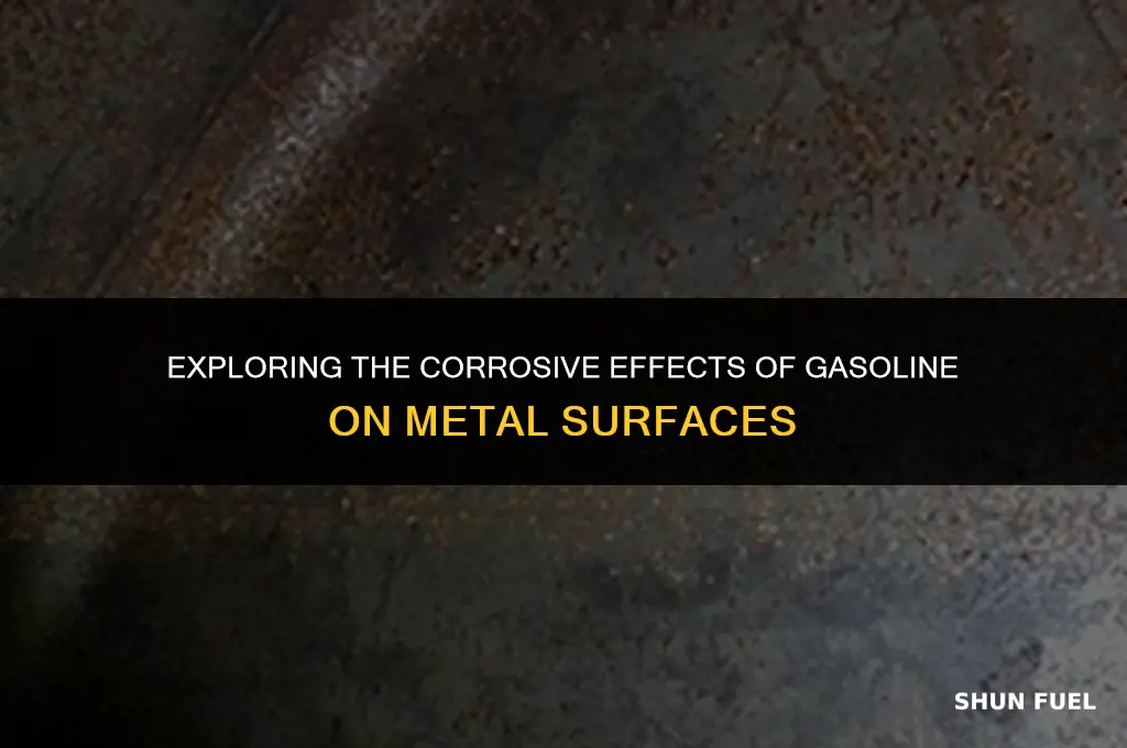 does gasoline rust metal