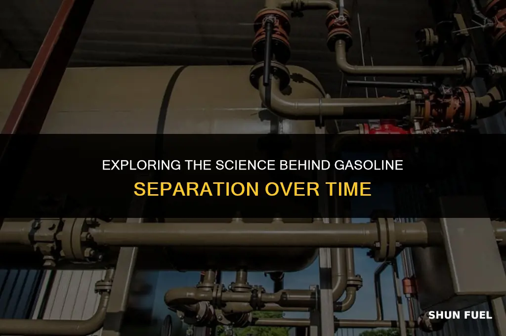 does gasoline separate on standing