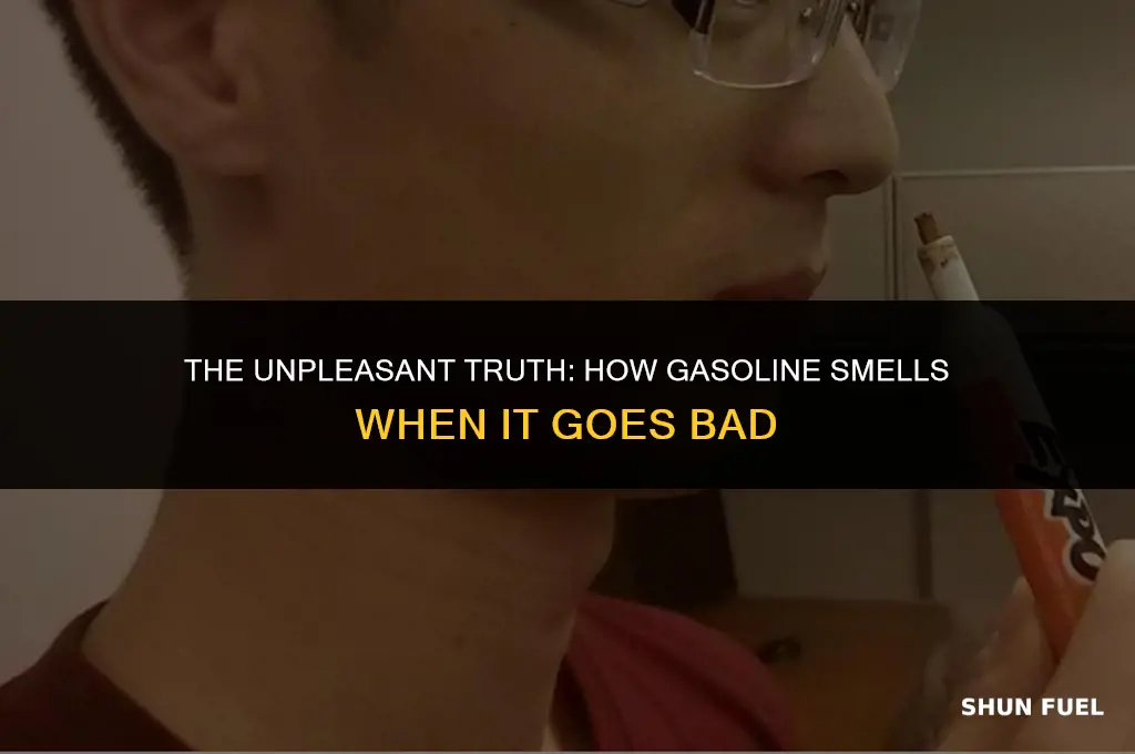 does gasoline smell bad when it goes bad